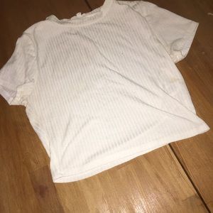 White crop top